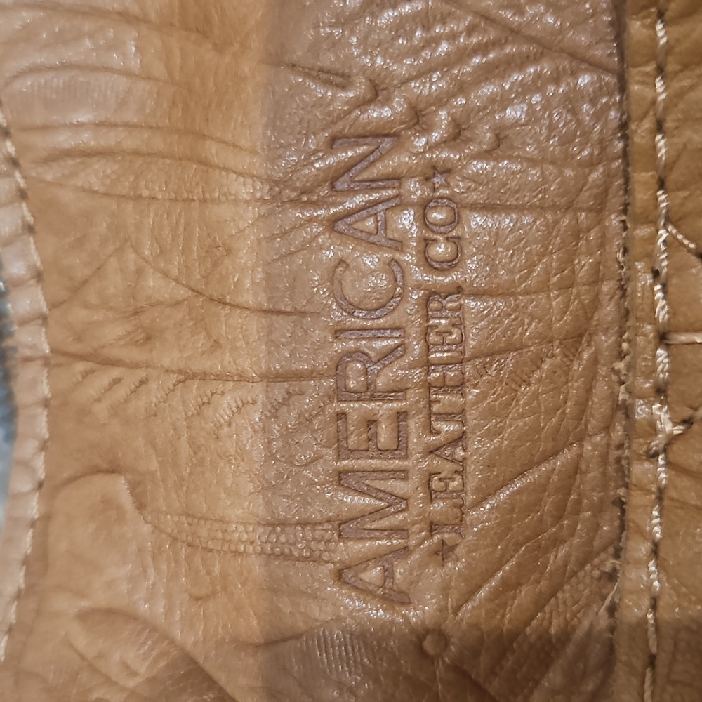 American leather company, western floral, satchel purse, shoulder length - Picture 2 of 10